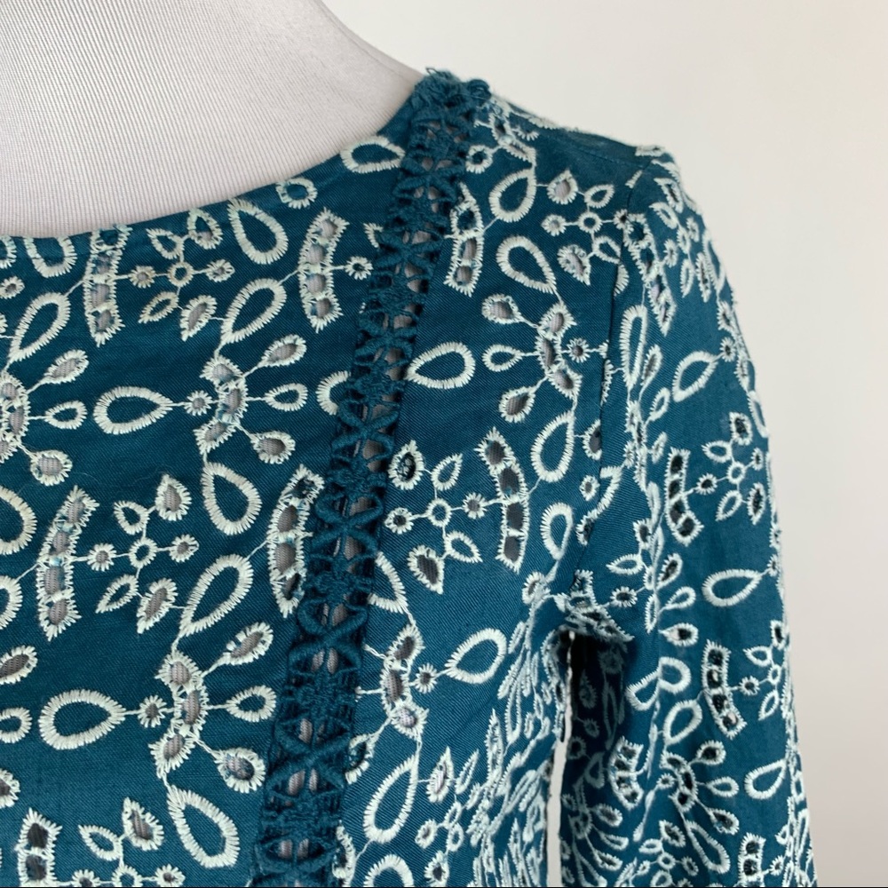 Maje Eyelet Dress Sz 2 - Picture 4 of 12